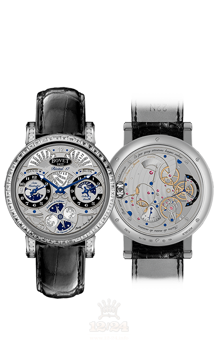 Bovet Dimier Watch R170004-SB123 45 mm White gold Case Black Dial