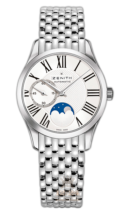 Zenith Elite Watch 03.2310.692/02.M2310 33 mm Stainless steel Case Silver Dial