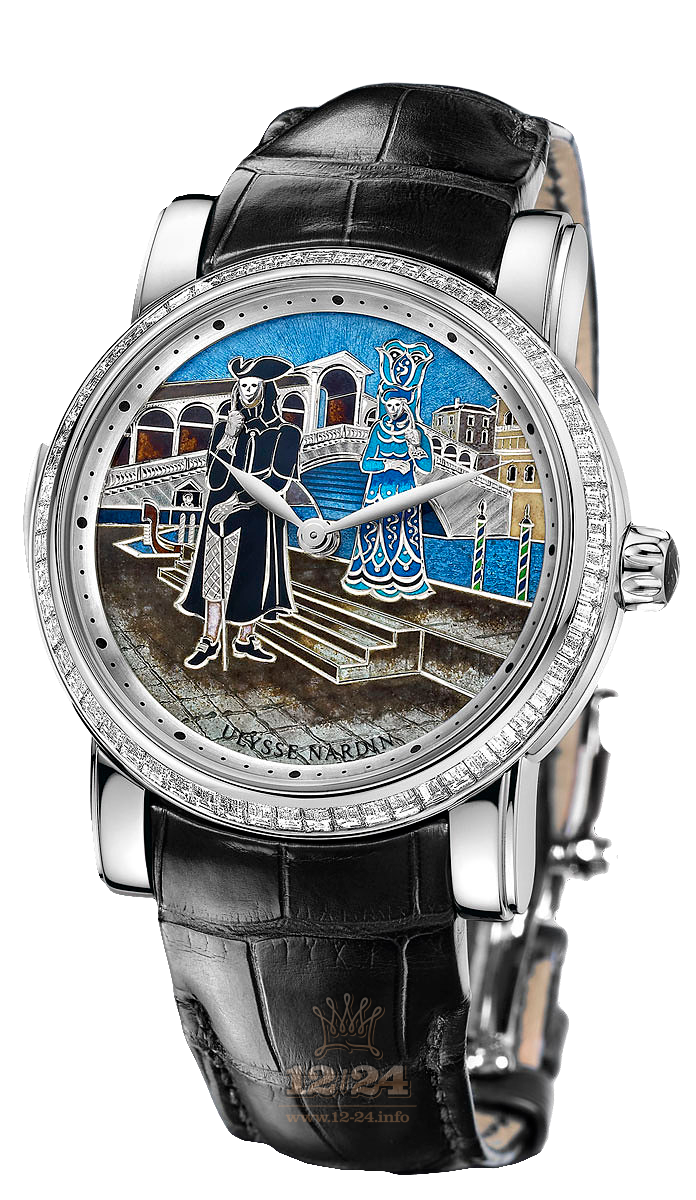 Ulysse Nardin Classic Watch 719-63BAG/VEN 42 mm Platinum Case Painted Dial