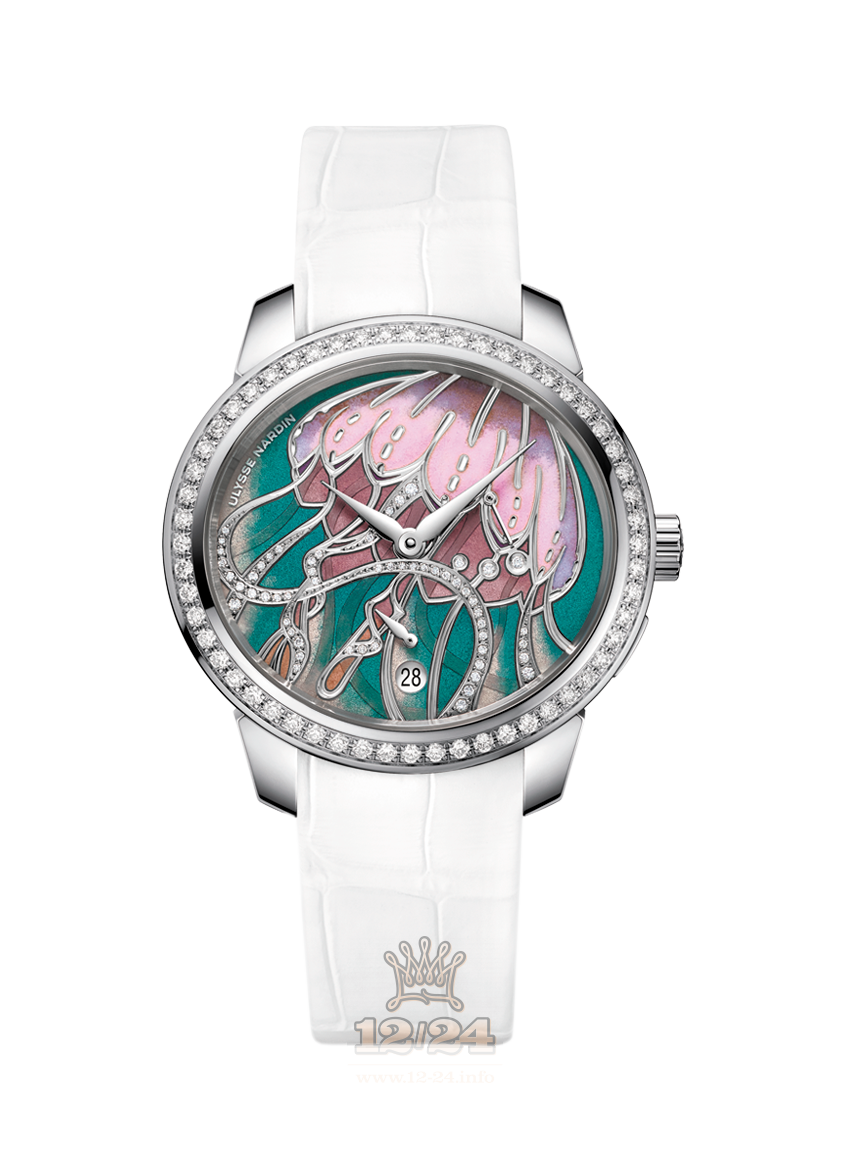 Ulysse Nardin Jade Watch 3100-125B/JELLYFISH 39 mm White gold Case Green Painted Dial