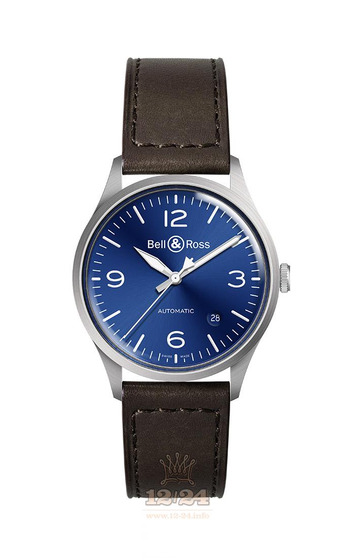 Bell & Ross Instruments Watch BRV192-BLU-ST/SCA Stainless steel Case Dark blue Dial