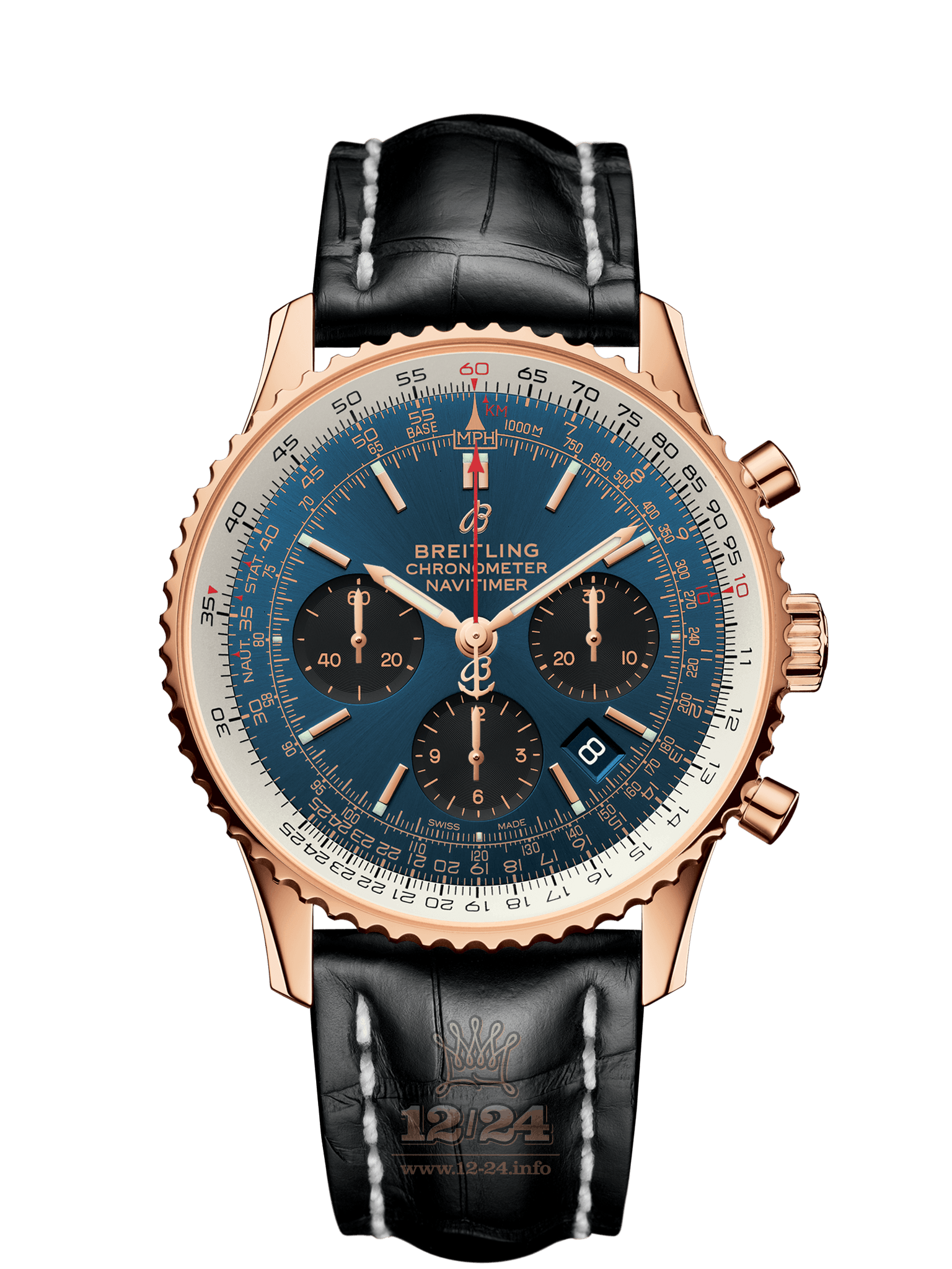 Breitling Navitimer Watch RB0121211C1P1 43 mm Red gold Case Dark blue Dial