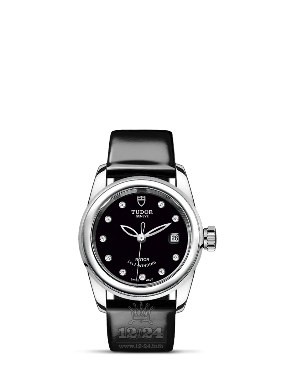 Tudor Glamour Watch M51000-0026 26 mm Stainless steel Case Black Dial