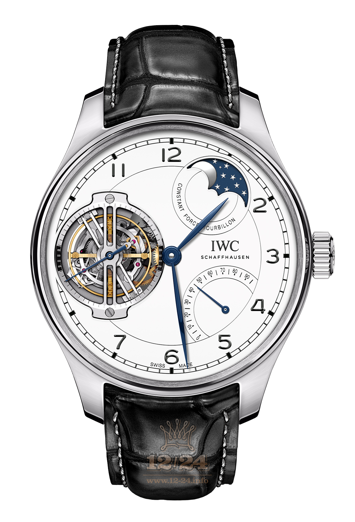 IWC Portugieser Watch IW590202 46 mm Platinum Case White Dial