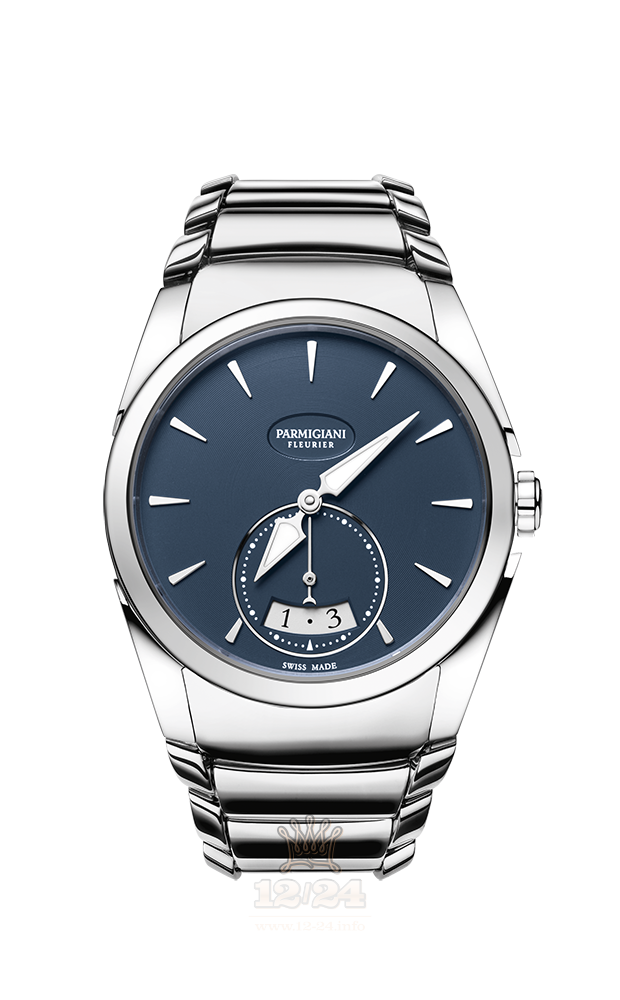 Parmigiani Fleurier Tonda Watch PFC273-0000600-B00002 33 mm Stainless steel Case Dark blue Dial