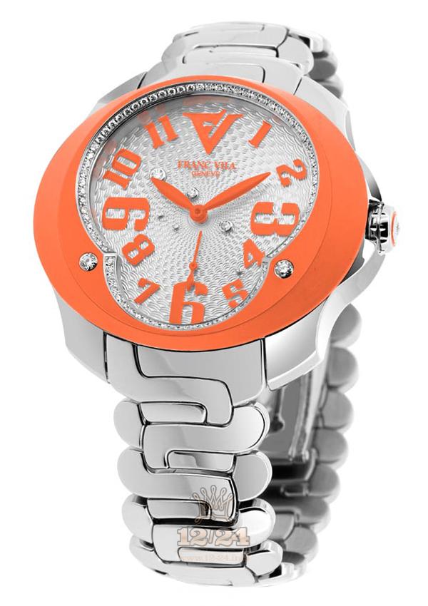 Franc Vila Tribute In Colors Watch 80Q.SS.NEO.1645C 41 mm Stainless steel Case Silver Dial