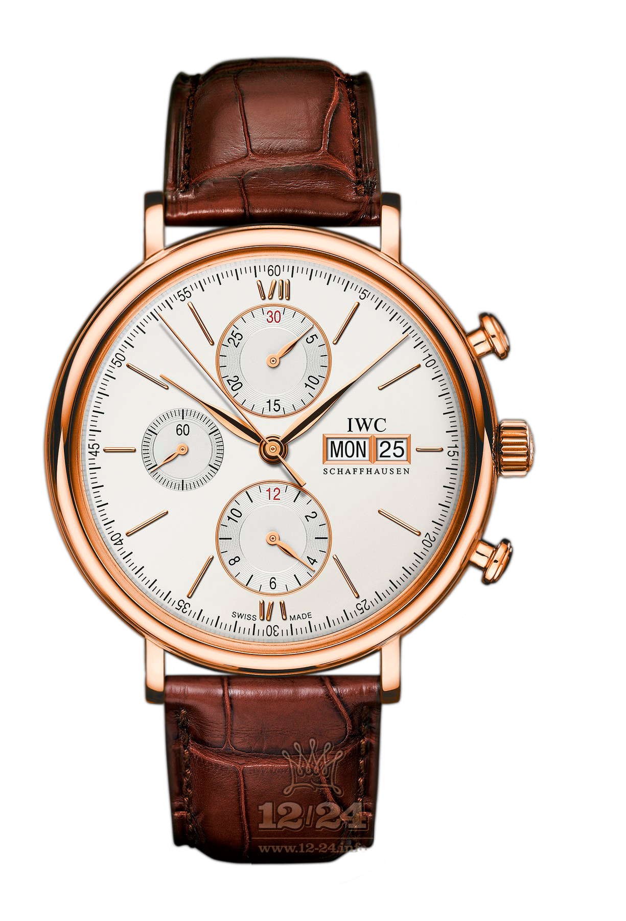 IWC Portofino Watch IW391020 42 mm Pink gold Case Silver Dial