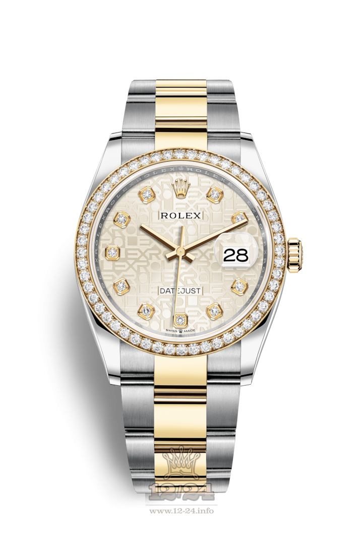 Rolex Datejust Watch 126283rbr-0014 36 mm Steel / Yellow gold Case Silver Dial