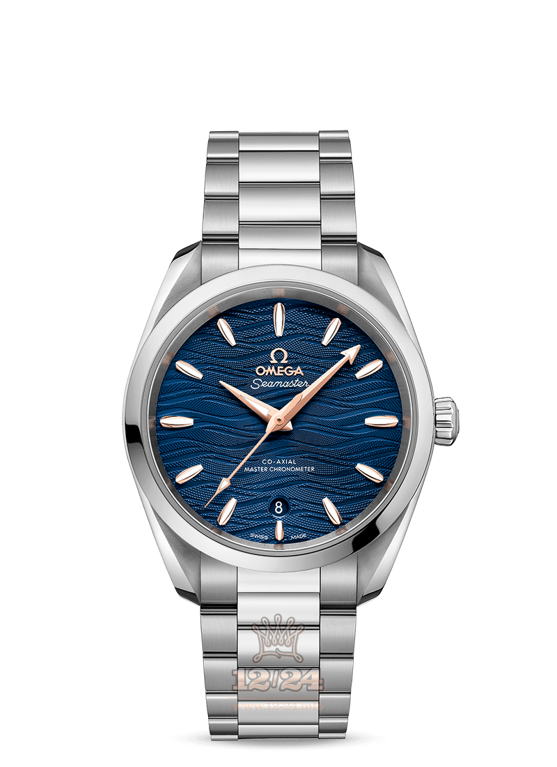 Omega Aqua Terra 150 M Watch 220.10.38.20.03.002 38 mm Stainless steel Case Dark blue Dial