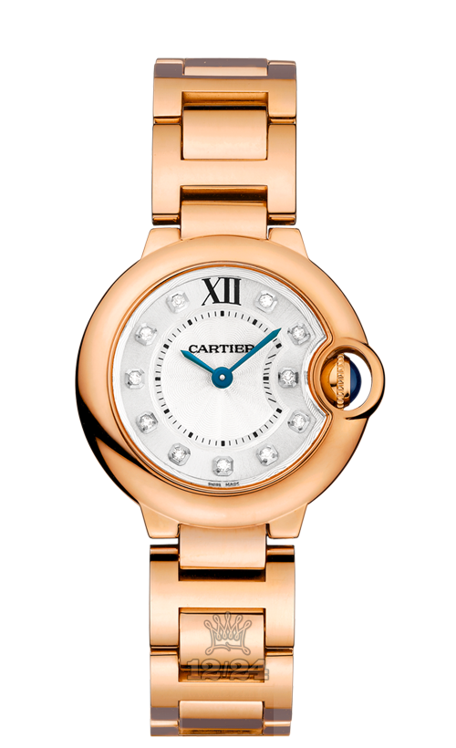 Cartier Ballon Bleu de Cartier Watch WE902025 28 mm Pink gold Case Silver Dial
