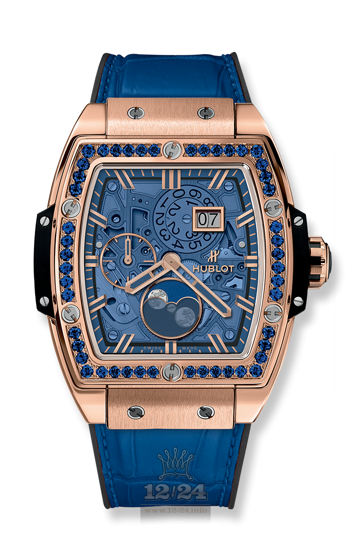 Hublot Spirit Of Big Bang Watch 647.OX.5181.LR.1201 42 mm Pink gold Case Dark blue Dial