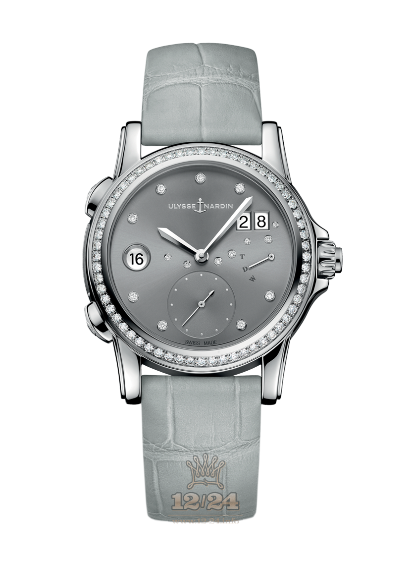 Ulysse Nardin Classic Watch 3243-222B/91 38 mm Stainless steel Case Gray Dial