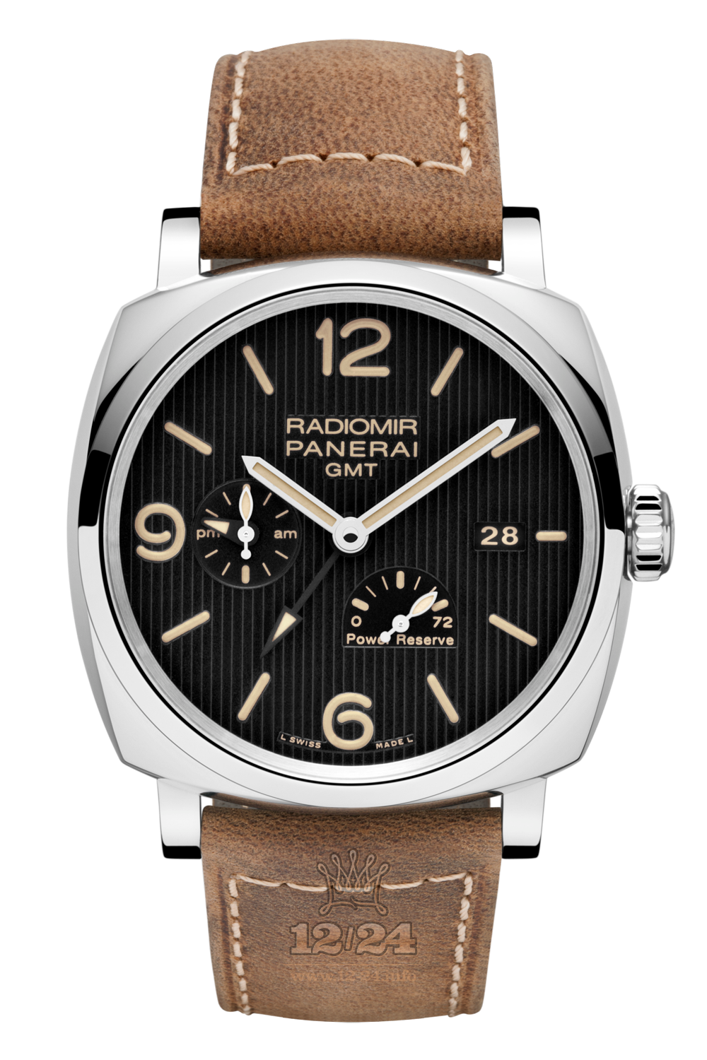 Panerai Radiomir 1940 Watch PAM00658 45 mm Stainless steel Case Black Dial