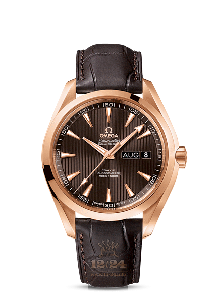 Omega Aqua Terra 150 M Watch 231.53.43.22.06.003 43 mm Pink gold Case Gray Dial