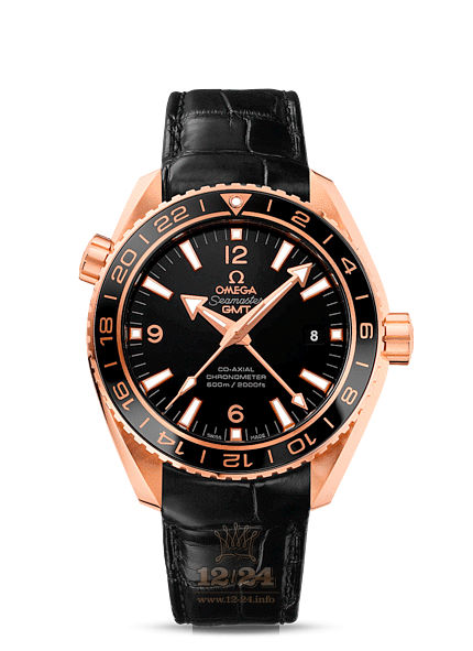 Omega Planet Ocean 600 M Watch 232.63.44.22.01.001 44 mm Pink gold Ceramics Case Black Dial