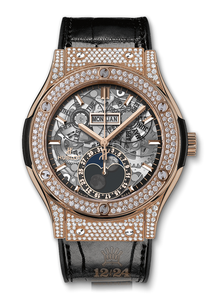 Hublot Classic Fusion Watch 517.OX.0180.LR.1704 45 mm Pink gold Case
