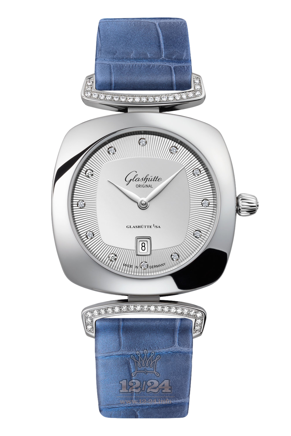 Glashutte Ladies Watch 1-03-01-10-12-34 31 mm Stainless steel Case Silver Dial