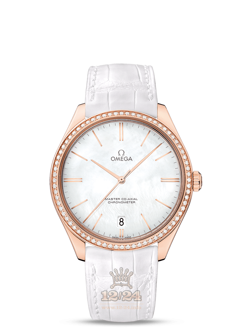Omega Tresor Watch 432.58.40.21.05.001 40 mm Pink gold Case White Dial
