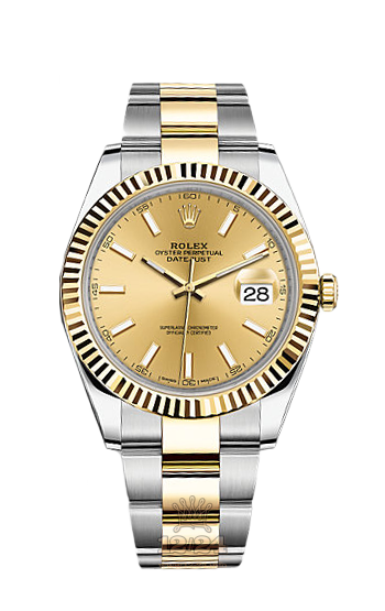Rolex Datejust Watch 126333-0009 41 mm Steel / Yellow gold Case Golden Dial