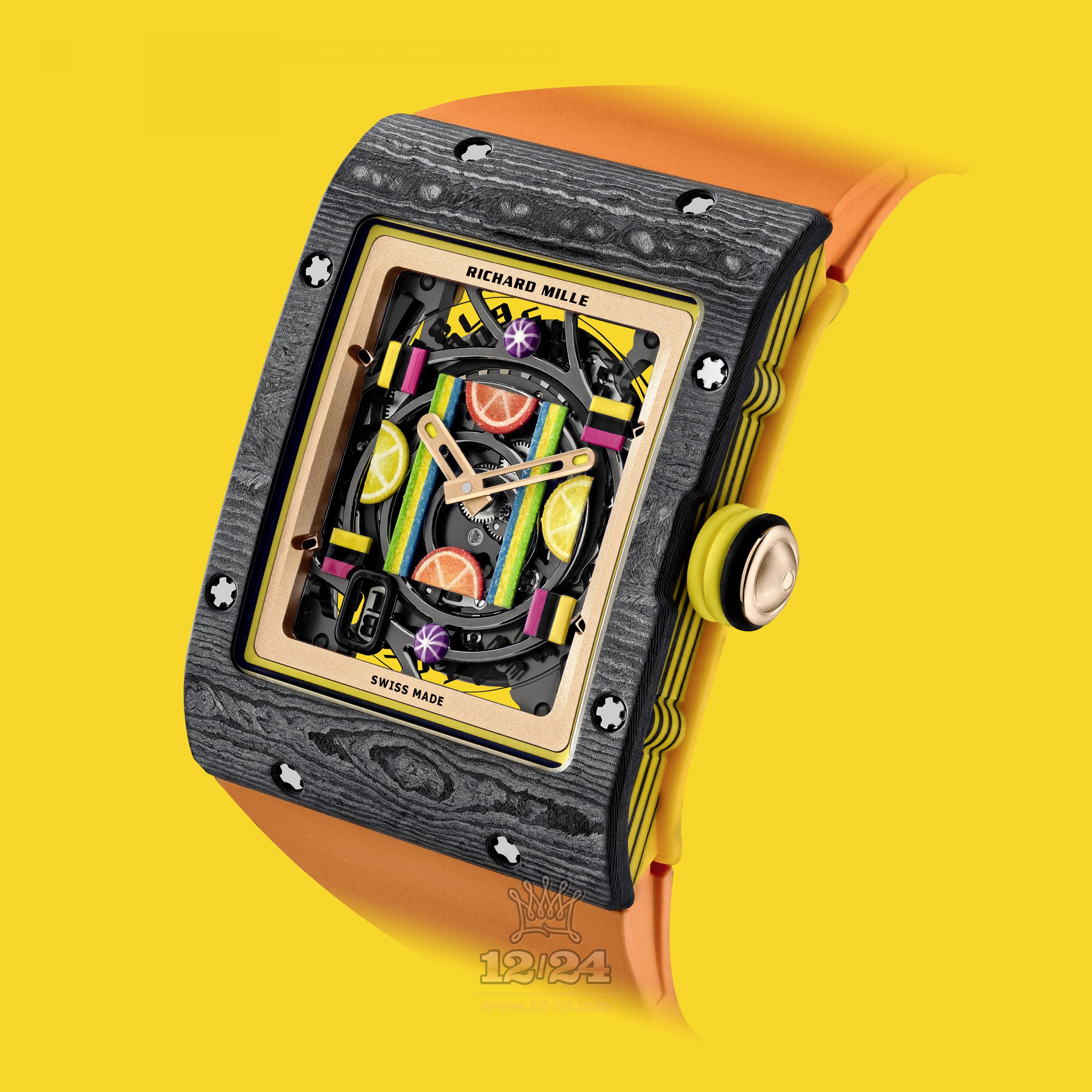 Richard Mille Bonbon Watch RM 16-01 Automatic Citron 50 mm Carbon Case