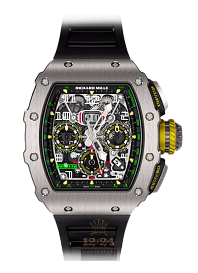 Richard Mille Men's Collection Watch RM 011-03 Ti 50 mm Titanium Case