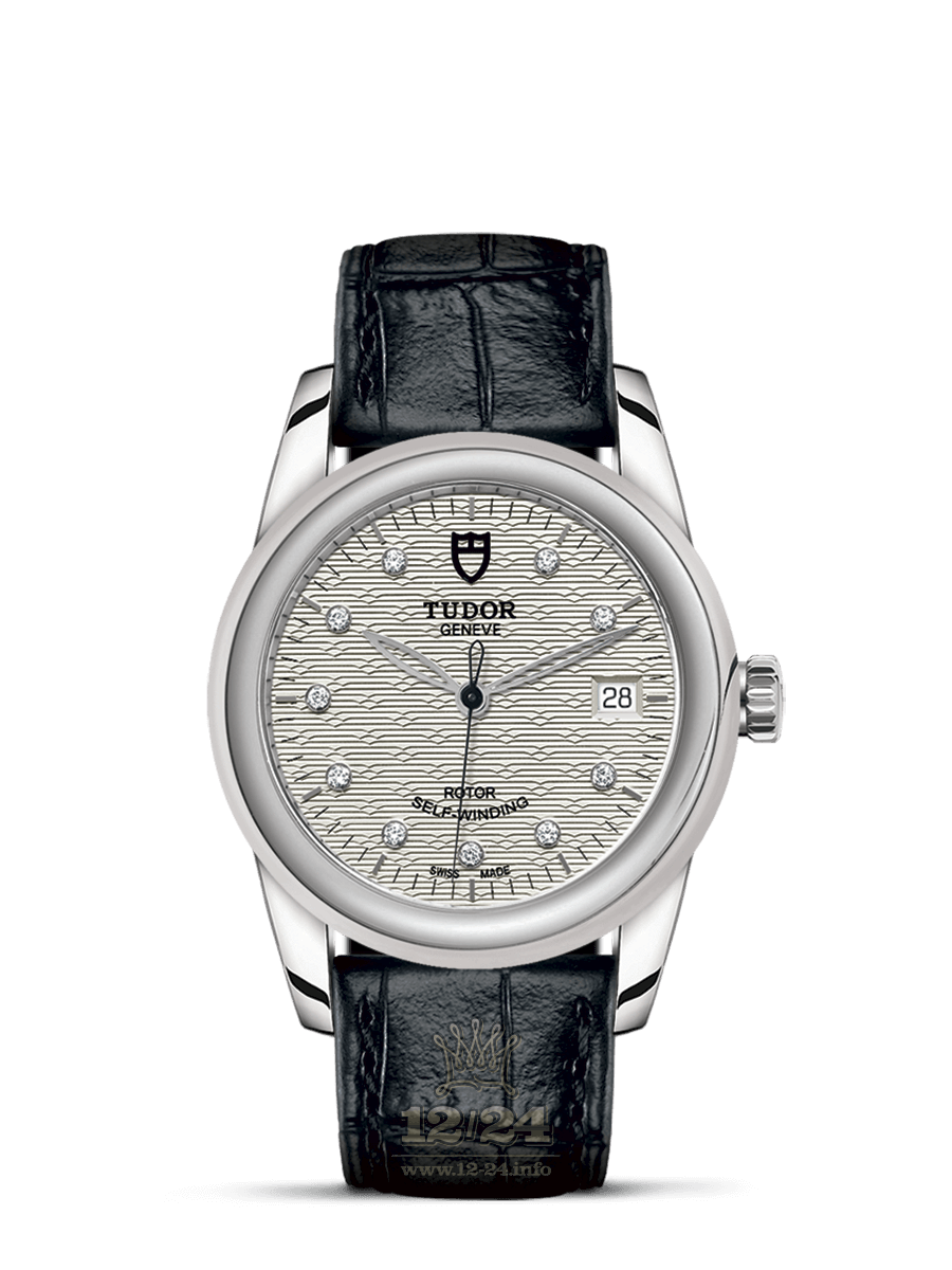 Tudor Glamour Watch M55000-0058 36 mm Stainless steel Case Silver Dial
