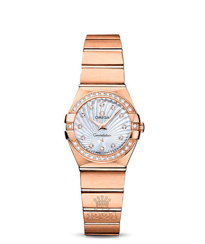 Omega Constellation Watch 123.55.24.60.55.001 24 mm Pink gold Case White Dial