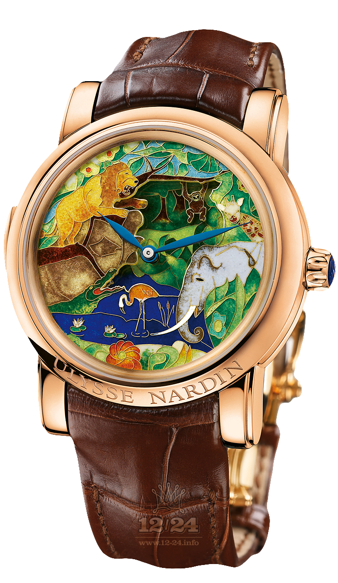 Ulysse Nardin Classic Watch 726-61 42 mm Pink gold Case Painted Dial