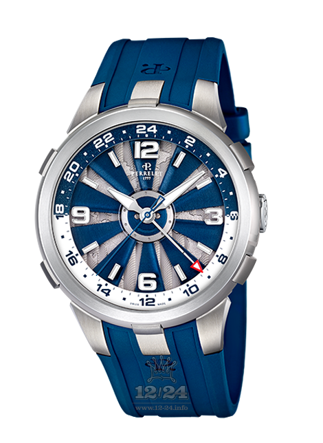 Perrelet Turbine Watch A1092/1 44 mm Stainless steel Case Dark blue Dial