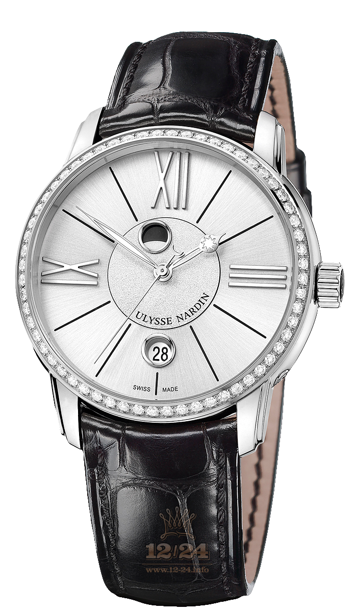 Ulysse Nardin Classic Watch 8293-122B-2/41 40 mm Stainless steel Case Silver Dial