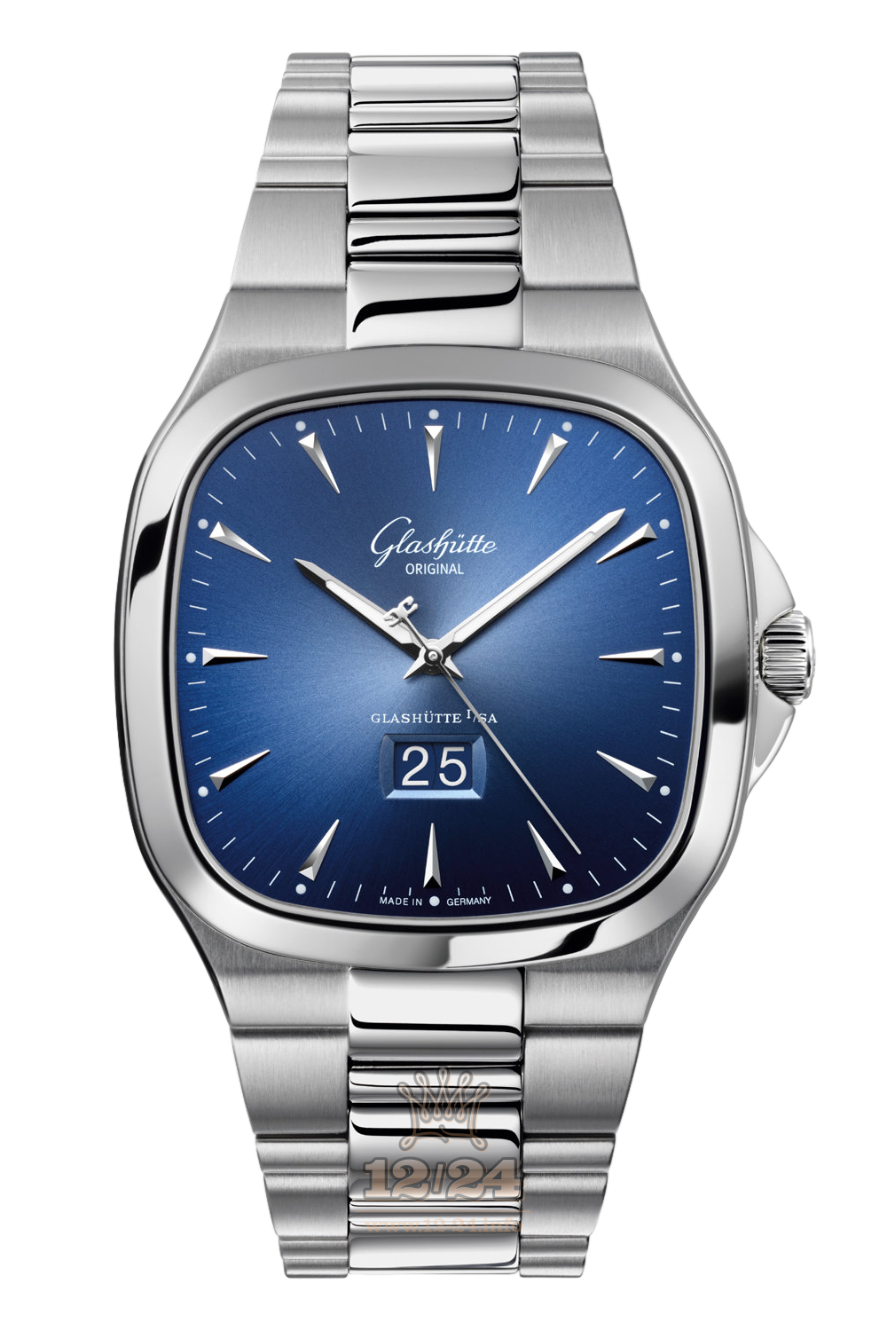 Glashutte Vintage Watch 2-39-47-13-12-14 40 mm Stainless steel Case Dark blue Dial
