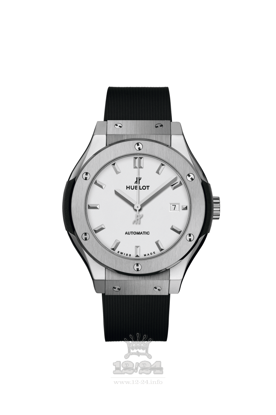 Hublot Classic Fusion Watch 582.NX.2610.RX 33 mm Titanium Case White Dial