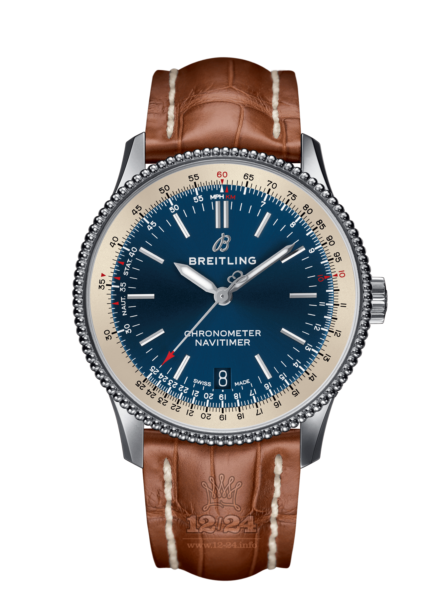 Breitling Navitimer Watch A17325211C1P2 38 mm Stainless steel Case Dark blue Dial