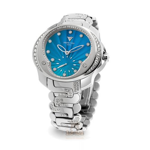 Franc Vila Tribute To Ladies Watch 80Q.SS.SPB.BLE 41 mm Stainless steel Case Blue Dark blue Dial