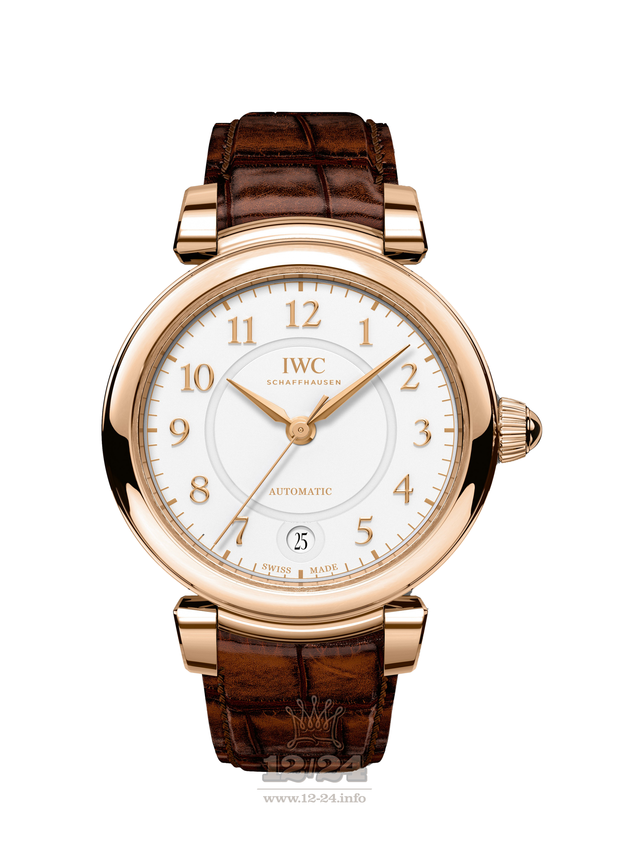 IWC Da Vinci Watch IW458309 36 mm Pink gold Case Silver Dial