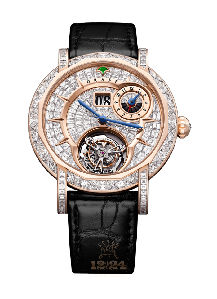 Graff MasterGraff Watch MGUGMT43PGDF3 43 mm Pink gold Case Golden Dial