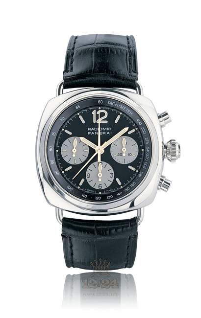 Panerai 2003 Watch PAM00158 42 mm Platinum Case Gray Dial
