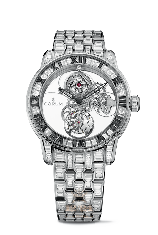 Corum Heritage Watch R374/03632 44 mm White gold Case Gray Dial