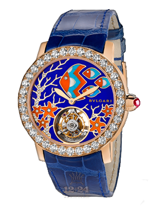 Bvlgari Bvlgari Bvlgari Watch 102134 BBLP37FDGDLTB 37 mm Pink gold Case Dark blue Dial