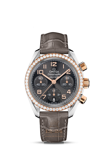 Omega Speedmaster Watch 324.28.38.40.06.001 38 mm Steel / Pink gold Case Gray Dial