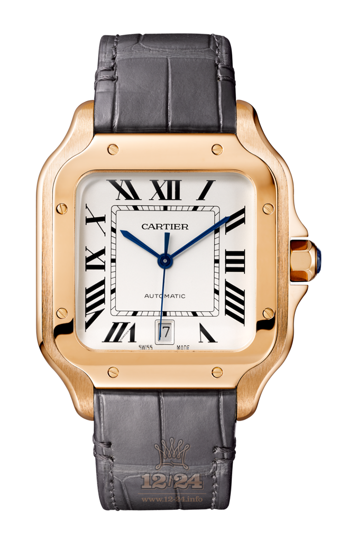 Cartier Santos de Cartier Watch WGSA0011 40 mm Pink gold Case White Dial
