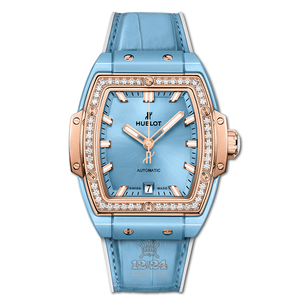 Hublot Spirit Of Big Bang Watch 665.EO.891L.LR.1204 39 mm Pink gold Ceramics Case Blue Dial