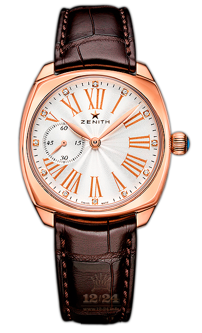 Zenith Star Watch 18.1970.681/01.C725 33 mm Pink gold Case Silver Dial