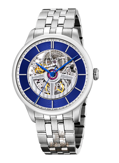 Perrelet First Class Watch A1091/6 42 mm Stainless steel Case Dark blue Dial