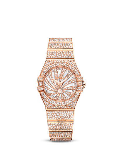 Omega Constellation Watch 123.55.24.60.55.009 24 mm Pink gold Case White Dial