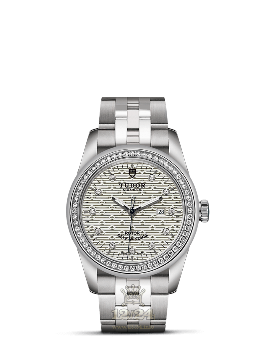Tudor Glamour Watch M53020-0002 31 mm Stainless steel Case Silver Dial