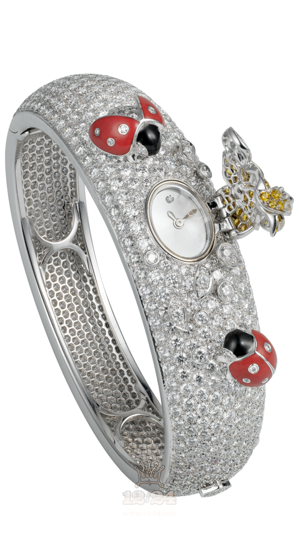Cartier Creative jewelry watches Watch HPI00538 White gold Case Silver Dial