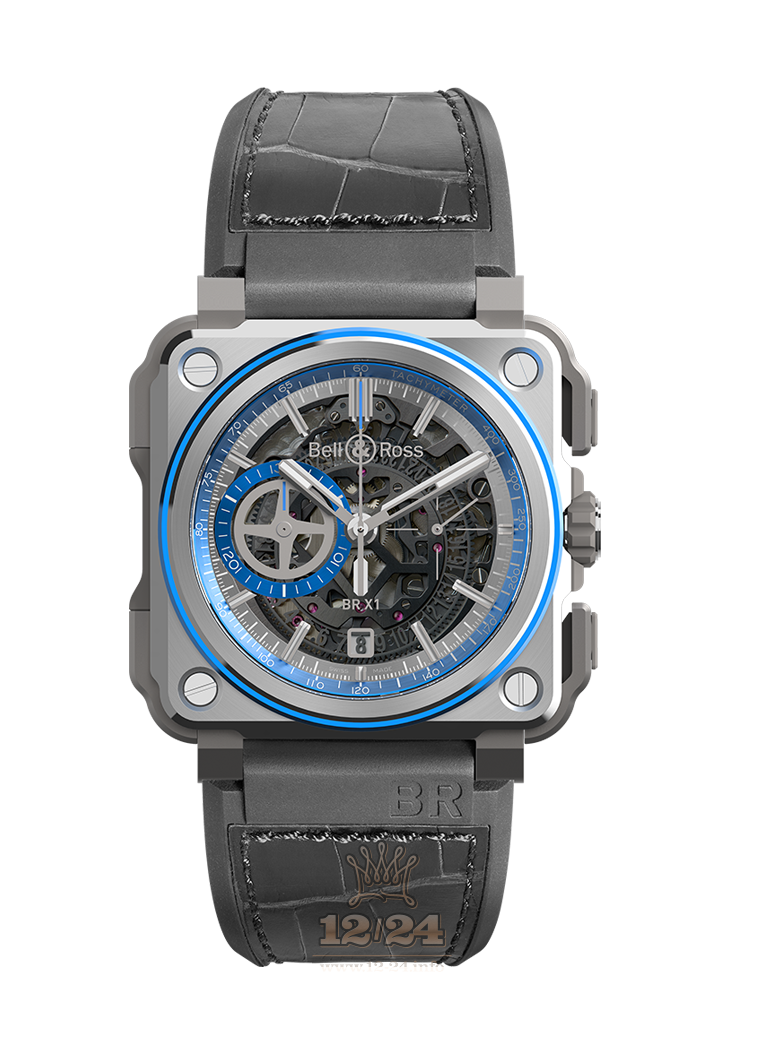 Bell & Ross Instruments Watch BRX1-AL-TI-BLU 45 mm Titanium Aluminum Case Gray Dial