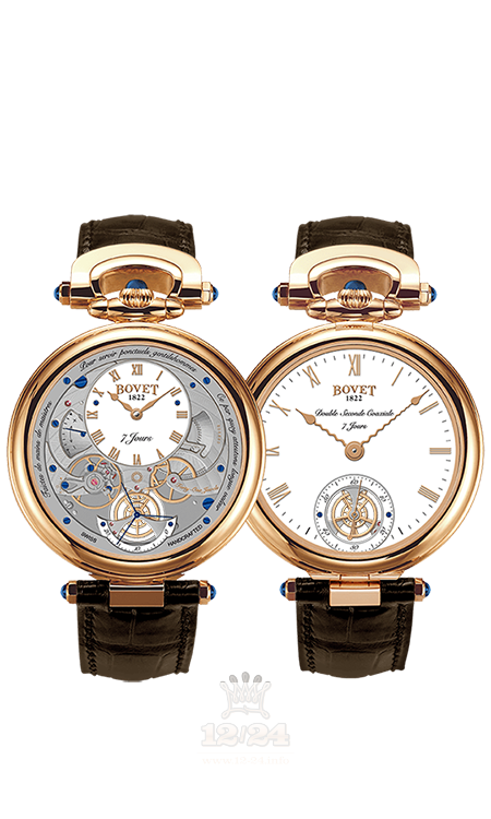Bovet Fleurier Complications Watch AI43001 43 mm Pink gold Case White Gray Dial