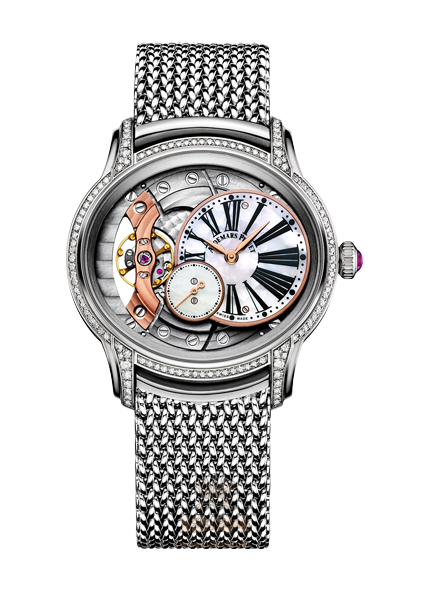 Audemars Piguet Millenary Watch 77247BC.ZZ.1272BC.01 for $34320 40 mm White gold Case Silver Golden Dial